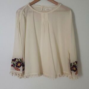 Anthropologie Velvet by Graham and Spencer boho shirt